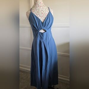 NWT BTFBM Elegant Blue Sleeveless Dress Size XL